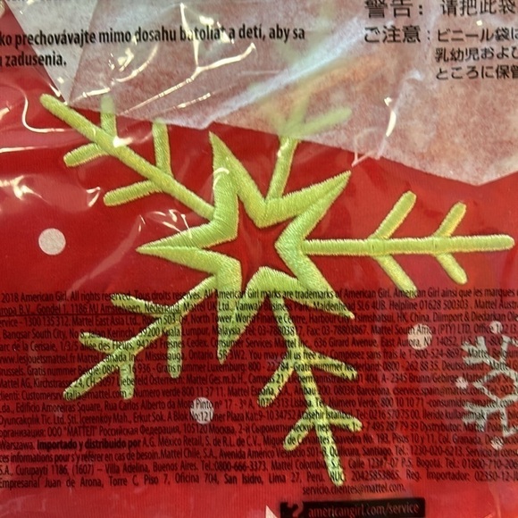 NWT American Girl holiday dreams pajama pants and top women's size L (12-14) - Picture 7 of 10